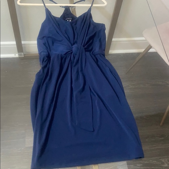 I STATE navy tie front dress - Picture 3 of 4